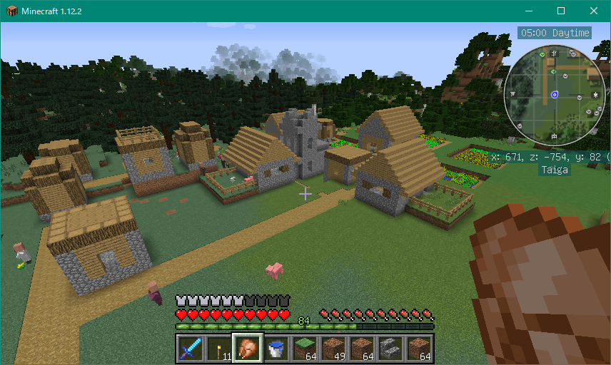 Minecraft 村東部の雪原を開拓 学校を造ろう ３ コワレタのフリーゲーム館