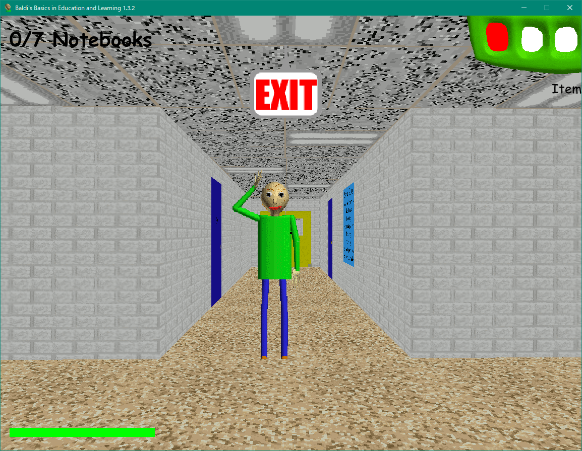 Baldi S Basics 今話題の教育ゲーム バルディーズベーシック やってみた バルディ先生と楽死く勉強しよう In Education And Learning コワレタのフリーゲーム館