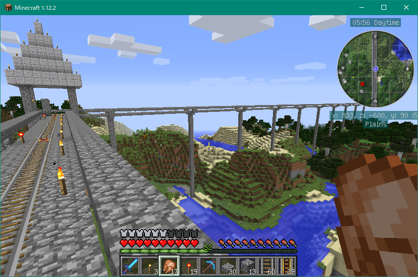 Minecraft 長距離鉄道のつくりかた ２ ３ トロッコ用ジャンクション コワレタのフリーゲーム館