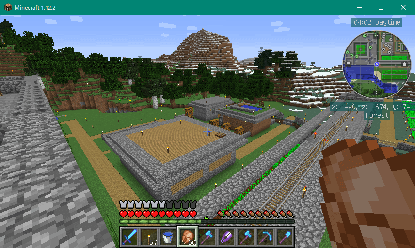 Minecraft 雪の降るbanana Ville東部を開拓 ジャガイモは出来る子だった コワレタのフリーゲーム館