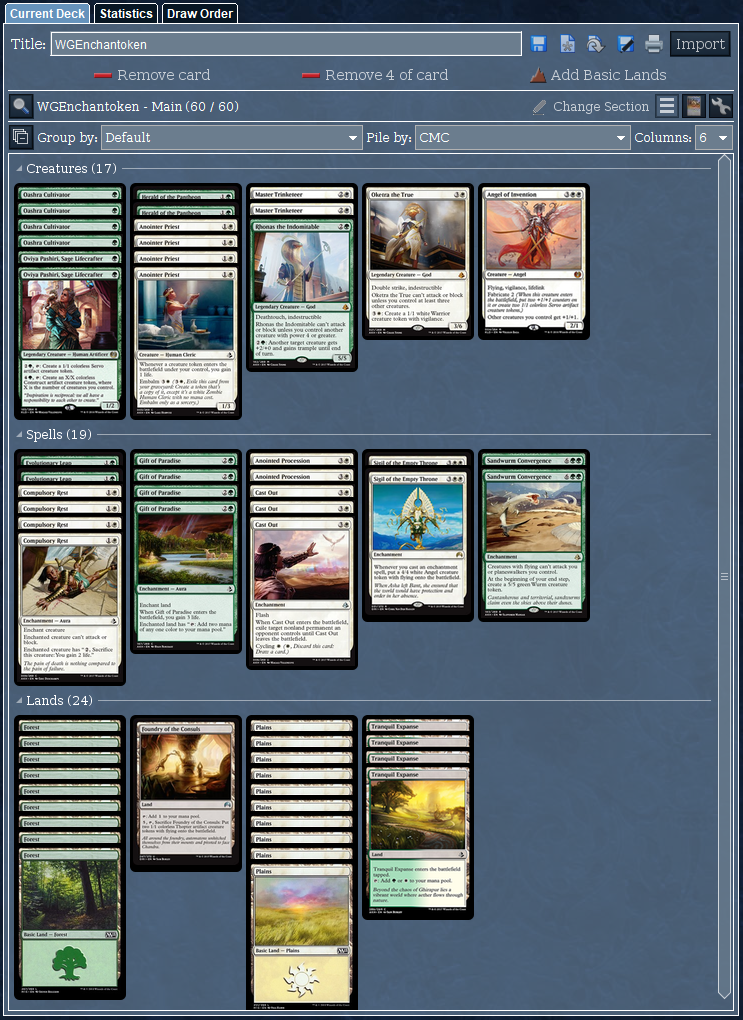 Magic the Gathering】白緑エンチャントトークン Magic Duels仕様 