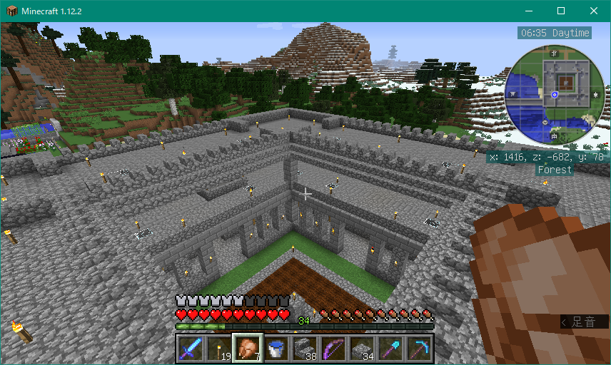 Minecraft 実用性の高い駅を建設しようとしたらとっても個性的になっ